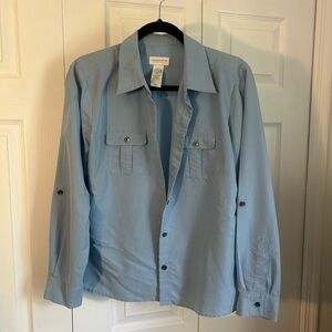 Liz Claiborne Women’s Sky Blue Shirt Jacket